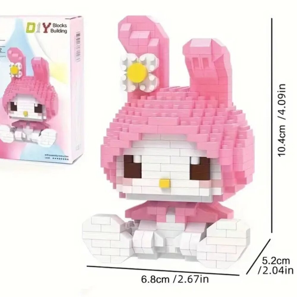 HELLO KITTY My Melody 3-D Building Blocks Toy (250 pc.) BRAND NEW‎ IN BOX!